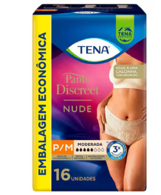 ROUPA INTIMA TENA LADY DISCREET NUDE P MD C 16
