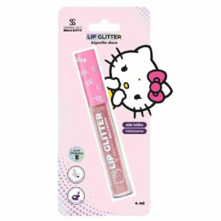 HELLO KITTY LIP GLITTER ALGODAO DOCE 4ML