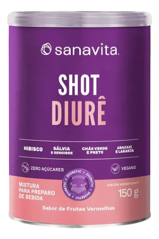 SHOT DIURE- FRUTAS VERMELHAS - LATA 150G