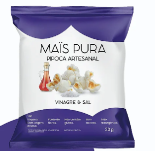 MAIS PURA PIPOCA ARTESANAL VINAGRE E SAL 40G