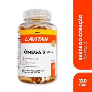 LAVITAN OMEGA 3 1000MG CAP GEL FR C/ 120