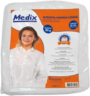 MEDIX AVENTAL MANGA LONGA 30GR 10UN