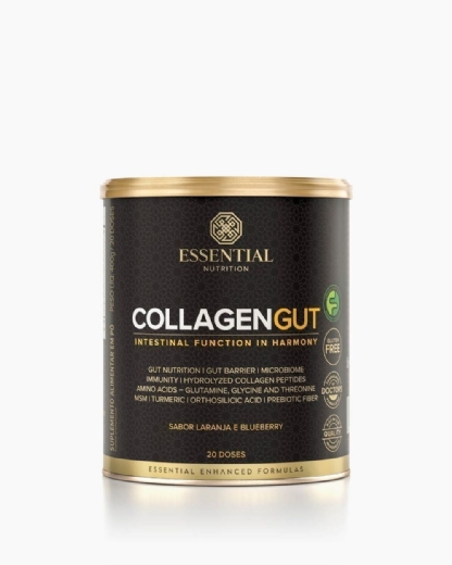 ESSENTIAL COLLAGEN GUT LARANJA E BLUEBERRY 400G/12DS