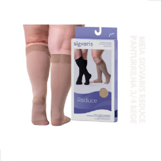 REDUCE PANTURRILHA 3/4 TAM G LONGO PONT ABERTA COR BEGE SIGVARIS