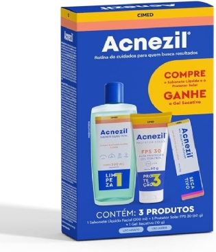KIT ACNEZIL VERAO SAB LIQ+PROT+GEL SEC