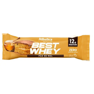 BARRA BEST WHEY ATLHETICA PAO DE MEL 49G