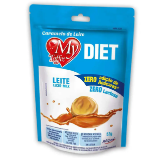 BALA MY TOFFEE DIET ZERO LACTOSE LEITE 52G