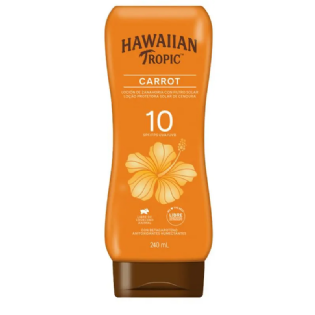 PROTETOR SOLAR HAWAIIAN TROPIC CARROT FPS 10 LOÇÃO 240ML