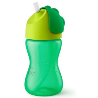 AVENT COPO DINO C/CANUDO CURVADO 300ML VERDE SCF798/01