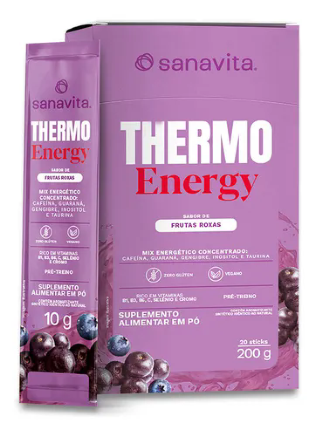 SANAVITA THERMO ENERGY FRUTAS ROXAS CX C/ 20