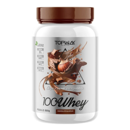 WHEY PROTEIN 100% - 900G CHOCOLATE COM AVELA