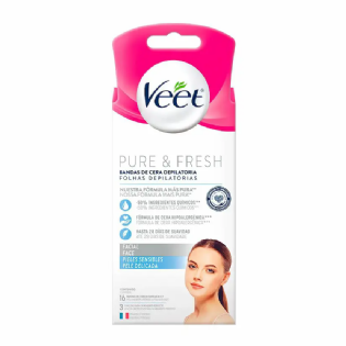 VEET DEPIL FOLHAS FACIAL 16UNI
