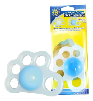 FISIOHAND SILIGEL P/ FISIOTERAPIA COM OGIVA AZUL UNI DIREITO