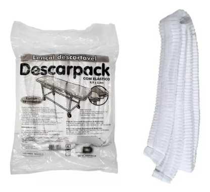 LENCOL HOSPITALAR 60X90 CM PCT C/10