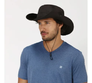 CH CHAPEU SAFARI L MASC PRETO 60