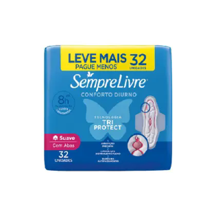 ABSORVENTE SL ADAPT SUAVE C/ ABAS 32 UN LEVE+PAGUE