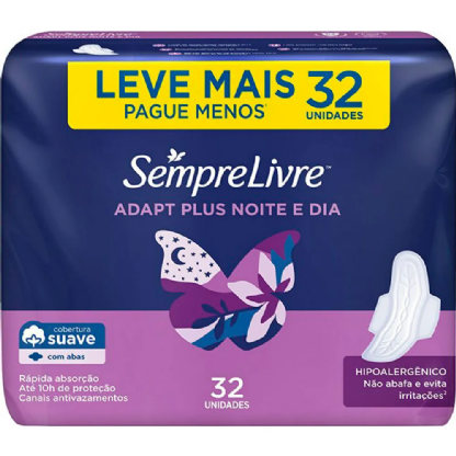 ABSORVENTE SEMPRE LIVRE C/ABAS NOTURNO SUAVE L32P