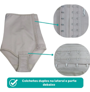 CINTA ABDOMINAL COM COLCHETE LATERAL E ALCA DESTACAVEL PP