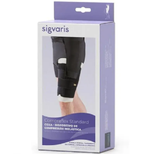 COMPREFLEX STANDARD THIGH COXA TAM X LONGO DIREITO COR PRETA