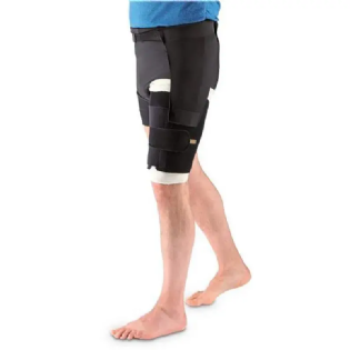 COMPREFLEX STANDARD THIGH COXA TAM X LONGO ESQUERDO COR PRETA