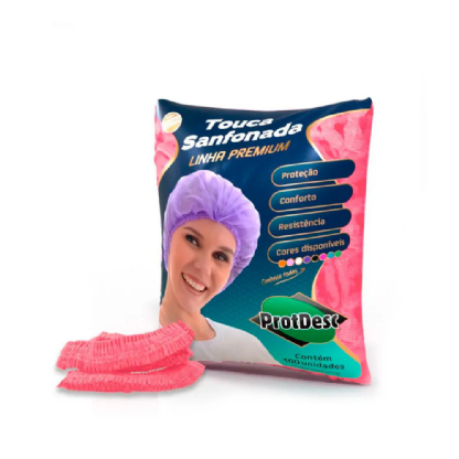 TOUCA SANFONADA ROSA PROTDESC PCT 100 UN