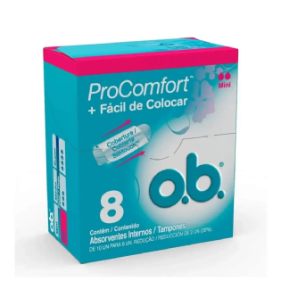 ABSORVENTE INT OB MINI PROCOMFORT 8 UN WUPP