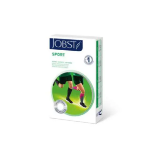 MEIA  TAM. G JOBST SPORT 3/4 PANT. 15-20 PE FECHADO PRETA/CINZA
