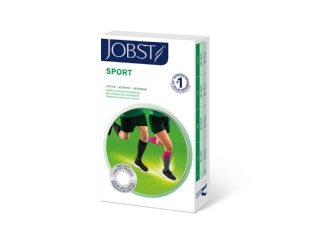 MEIA JOBST SPORT 3/4 PANT 15-20 PE FECHADO PRETA/CINZA TAM.  M