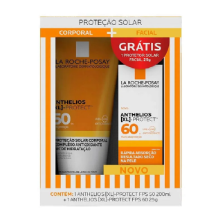 LA ROCHE POSAY KIT PROT FACIAL ANTHELIOS FPS50 200ML + PROTECT FACE S/ COR FPS60 25G