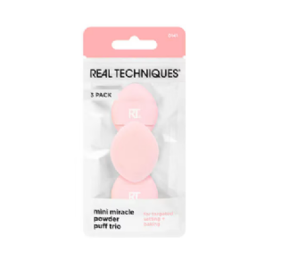 REAL TECHNIQUES TRIO MINI ESPONJAS POWDER PUFF MIRACLE 0141