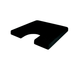 ALMOFADA PROTETOR COCCIX PERFIL BAIXO COR PRETA GENERE LATEX PERFETTO