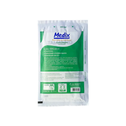 MEDIX LUVA CIR LATEX SUPREME S/PO MEDIX TAM 6.5 PAR