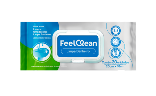 Lenços Umedecidos Feelclean | Home para Banheiro - 30 Unidades