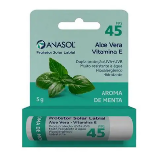 ANASOL PROTETOR SOLAR LABIAL FPS 60 MENTA   5G