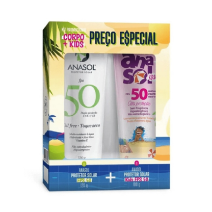 KIT ANASOL PROT. SOLAR FPS50-120G+KIDS FP50-100G