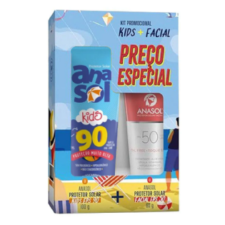KIT ANASOL PROT. SOLAR KIDS FPS90 100G + FPS50 60G