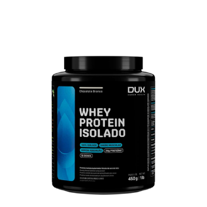 DUX WHEY PROTEIN ISOLADO CHOCOLATE BRANCO 450g
