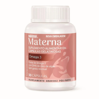 Suplemento Alimentar Nestlé Materna Ômega DHA 30 cápsulas