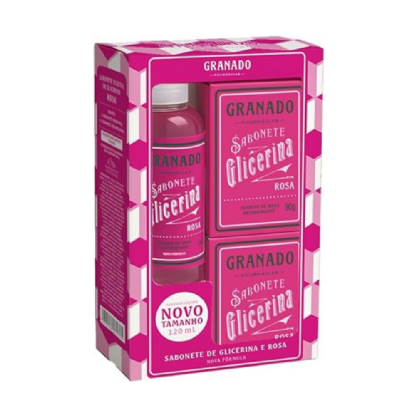 GRANADO KIT GLIC 2S.BARR+LIQ ROSA