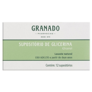 GRANADO SUPOSITORIO DE GLICERINA ADULTO 12UN