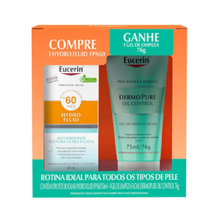 EUCERIN KIT HYDROFLUID FPS60+GEL 75ML