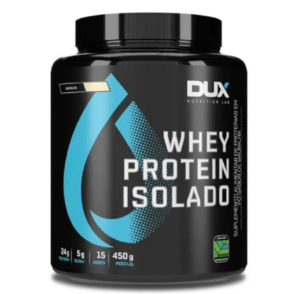 DUX WHEY PROTEIN ISOLADO BAUNILHA 450G