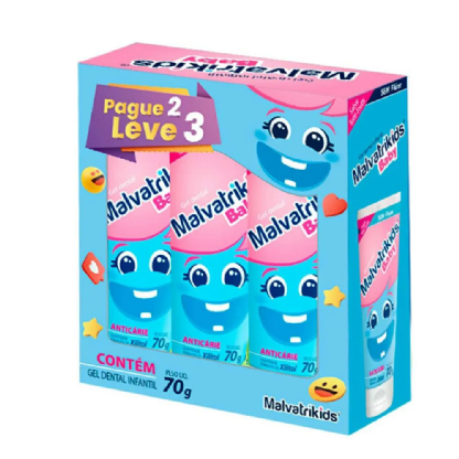 DAUDT KIT GEL DENT MALVATRIKIDS BABY 70G