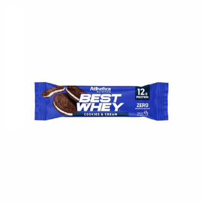 BARRA BEST WHEY ATLHETICA COOKIES & CREAM 49G