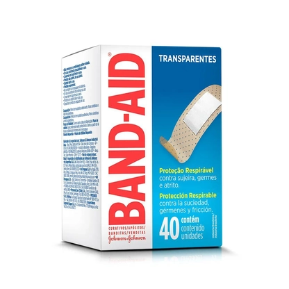 Band-Aid Transparente | Caixa com 40 Unidades