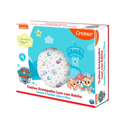 Toalha de Luxo Estampada Patrulha Canina | Cremer