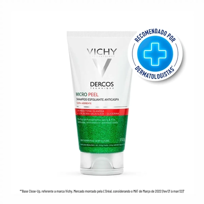 VICHY DERCOS SHAMPOO MICROPEEL 150 ML | Tratamento Eficaz para o Cabelo