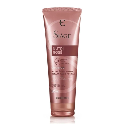 Shampoo Siage Nutri Rose 250ml | Hidratação e Brilho para Cabelos Sedosos
