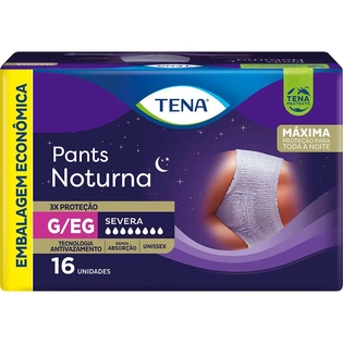 FRALDA GER TENA PANTS | Tamanho G/EG | Pacote com 16 Unidades