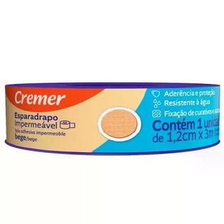 Fita Microporosa Beige 1,2 cm x 4,5 m | Ideal para Fixação e Proteção